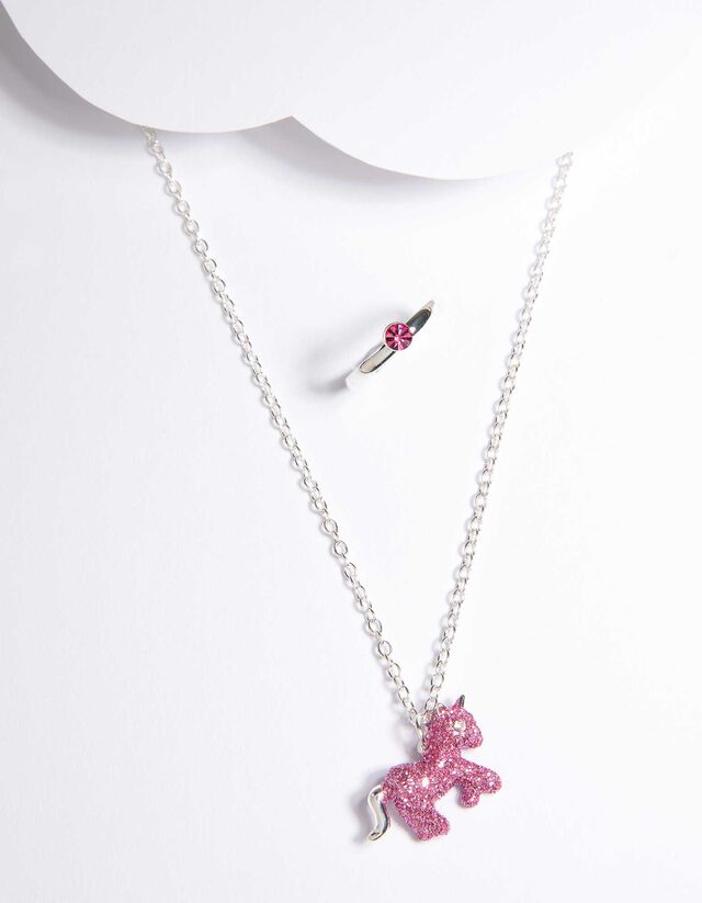 Collana - Pietre decorative - argento