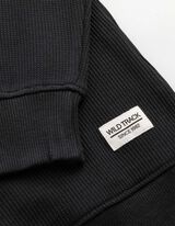 Sweatshirt - Waffelstruktur - Dunkelgrau