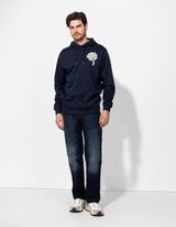 Felpa con cappuccio - Impronta sul retro - blu scuro