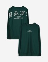 Sweatshirt - Rückenprint - dunkelgrün