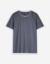 Tricou - Double-Layer-Look - Albastru inchis