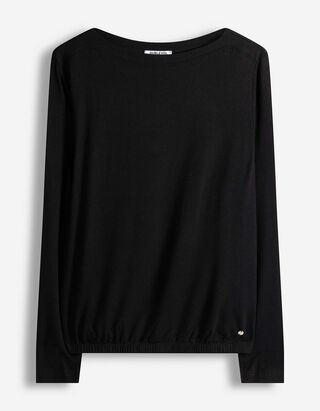 Longsleeve - Effen - zwart