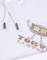 Trikotažinis megztinis - Nugaros raštas - baltas