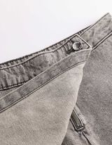 Skort - grey denim - grau