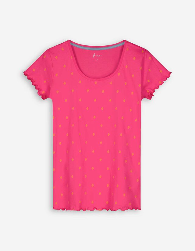 Top pijama - Imprimeu allover - Roz