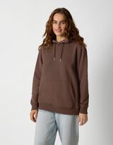 Hoodie - Kapuze - Dunkelbraun