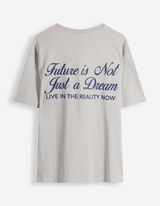 T-Shirt - R&uuml;ckenprint - hellblau