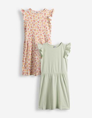 Kleid - 2er Pack - hellgr&uuml;n