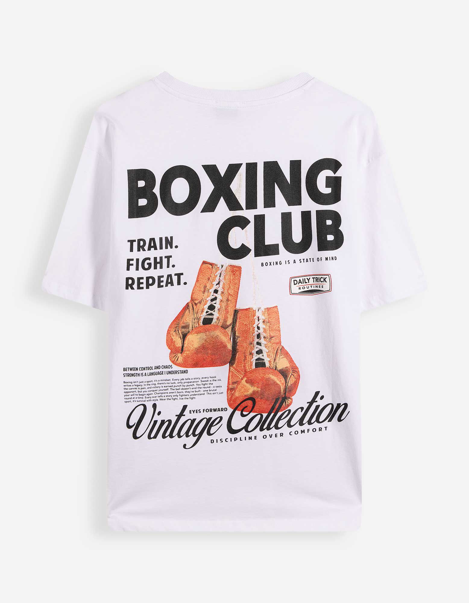 T-Shirt - R&uuml;ckenprint - Wei&szlig;
