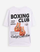 T-Shirt - R&uuml;ckenprint - Wei&szlig;