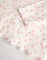 Mar&scaron;kinėliai ilgomis rankovėmis - Gėlių ra&scaron;tai - baltas