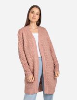 Dugi kardigan - roze