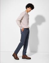 Chinohose - Fixierter Beinumschlag - dunkelblau