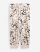 Pyjama set van shirt en broek - Motief all-over - Beige