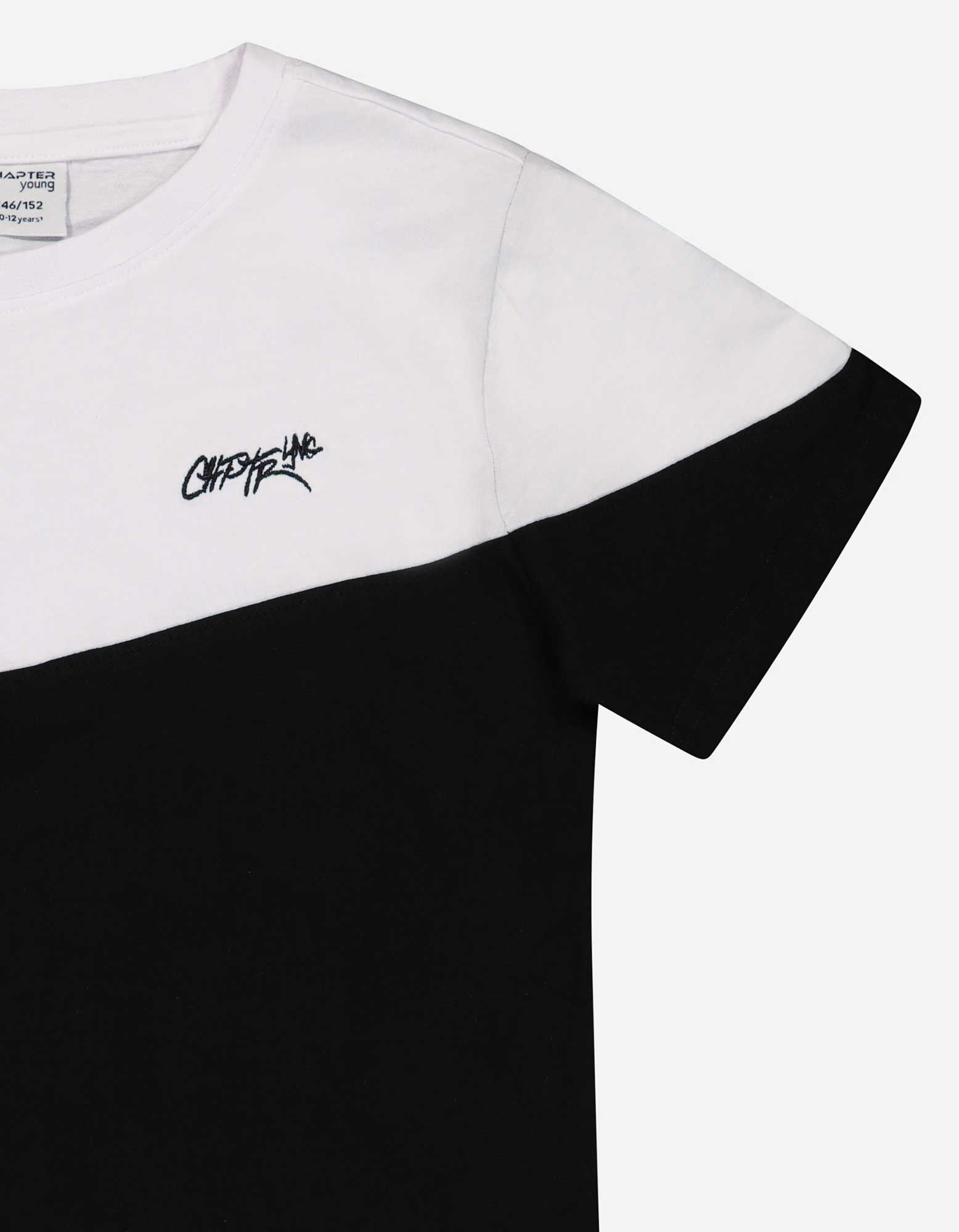 T-shirt - Borduursels - zwart