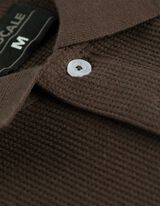 Poloshirt - einfarbig - dunkelbraun