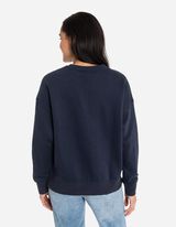 Pulover - Prevelik kroj - temno modra