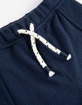 Pantaloni jogging - Structură cu nervuri - Albastru inchis