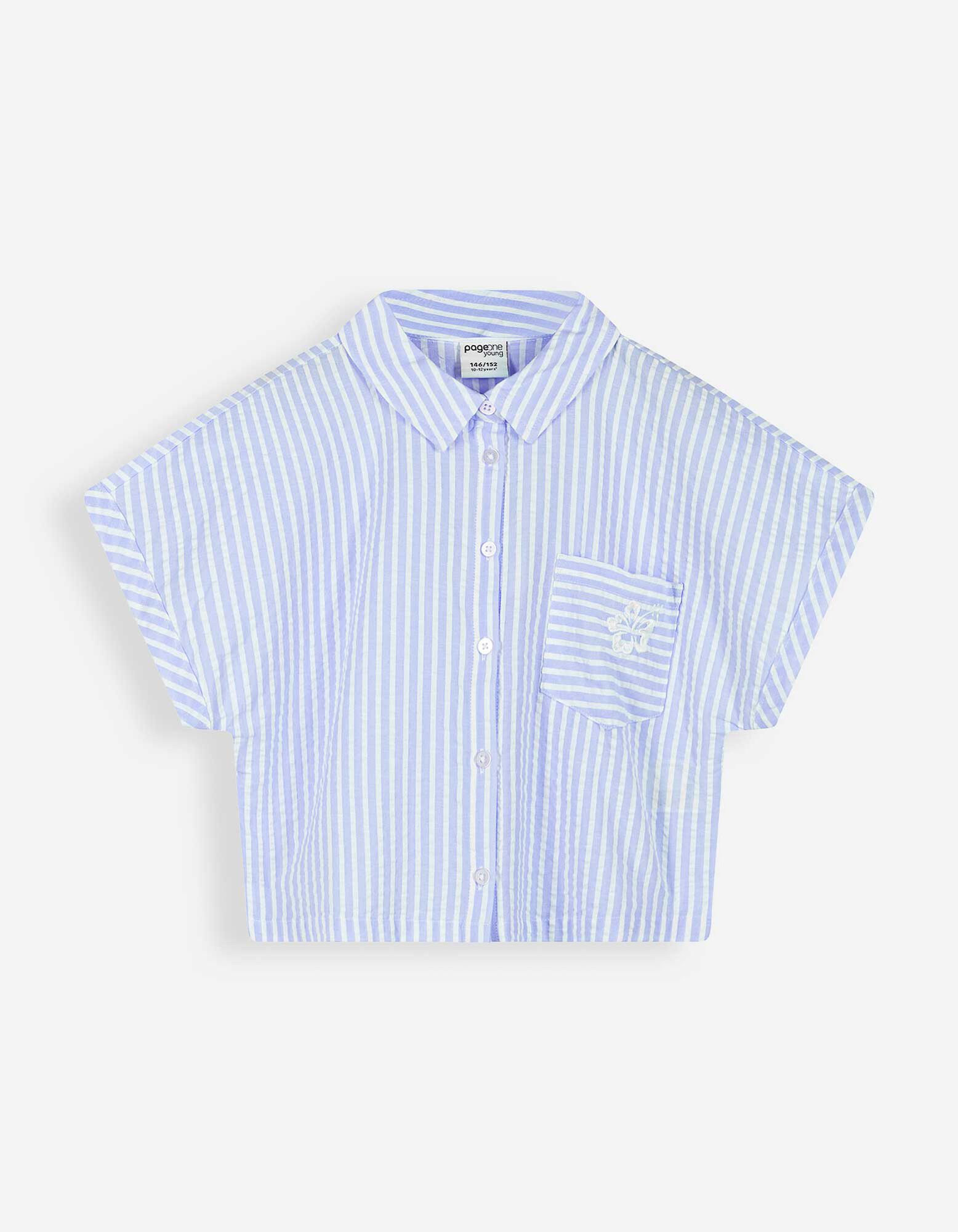 &nbsp;Set aus T-Shirt und Shorts - Stickereien - wei&szlig;