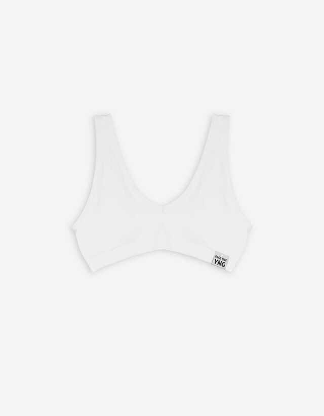 Bralette - Stretchanteil - weiß