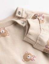 Sweatshirt - 100% Baumwolle - Beige
