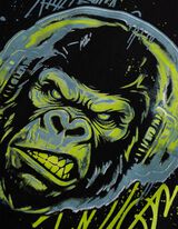 T-shirt - Voorkantprint - Zwart