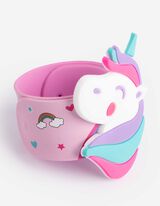 Náramek s plácačkou - Jednorožec - ruzova