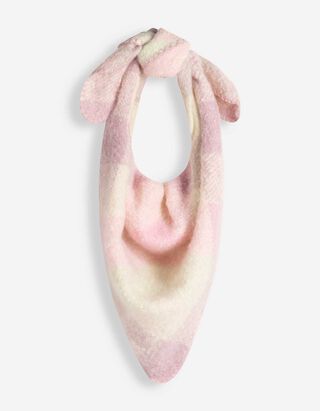 Schal - Karomuster - Off-White