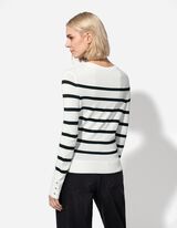 Trui - Sierknopen - wit