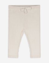 Leggings - Rippstrick - weiß