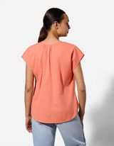 Blusenshirt - einfarbig - hellrot