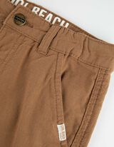 szorty - Regulowana talia - jasnobrazowy-e-a