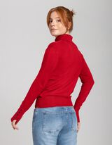 Auk&scaron;tas kaklas - tamsiai raudonas