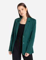 Blézer - Vállpárnák - sötétzöld