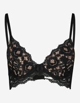 Reggiseno t-shirt - Inserto in pizzo - nero