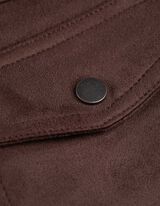 Kabát - Műbőr - sötétbarna