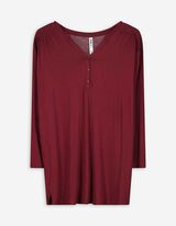 Blusenshirt - Viskose-Anteil - dunkelrot