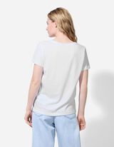 T-Shirt - Zierperlen - weiß