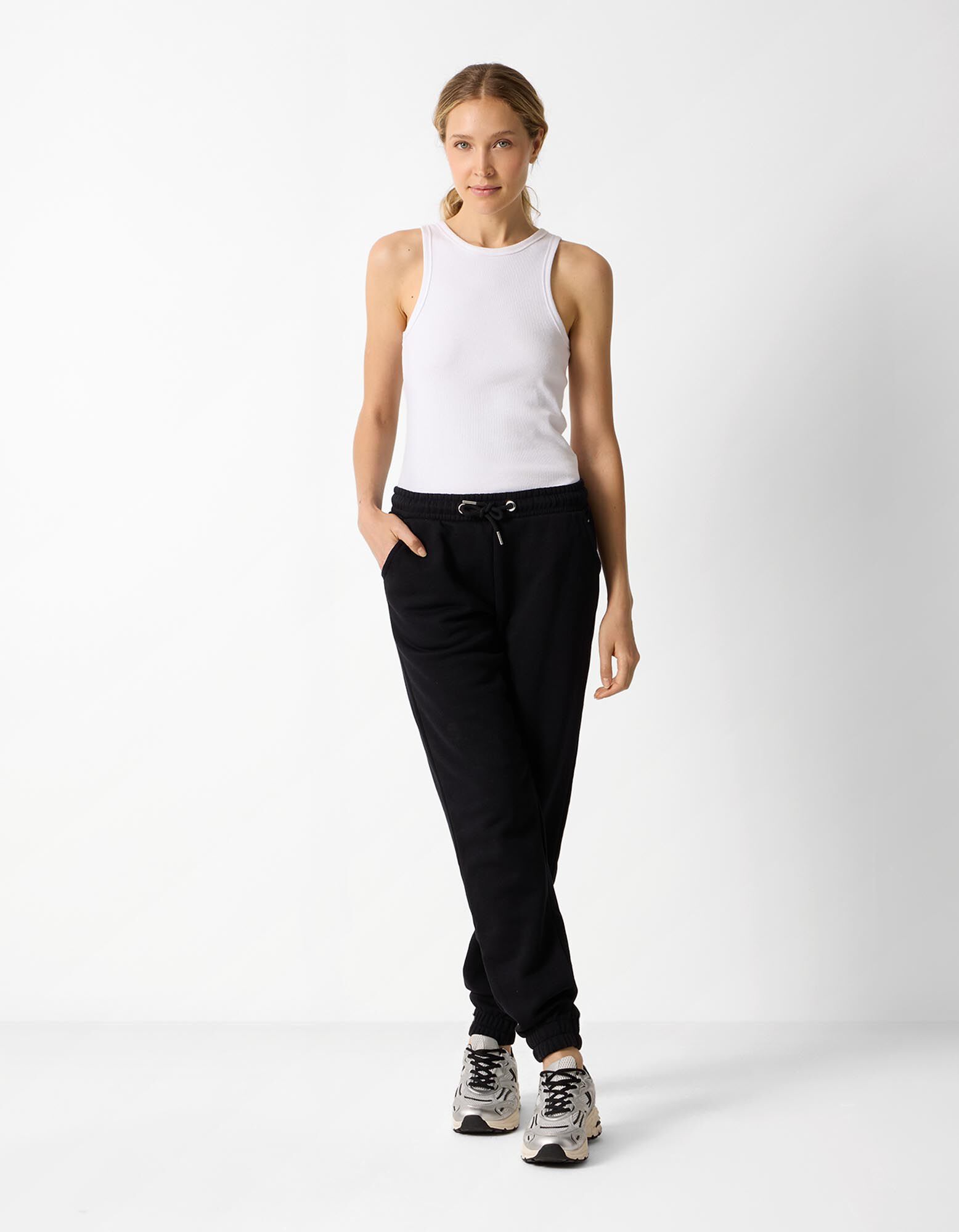 Pantaloni jogging - Regular Fit - Negru