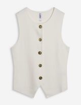 Cardigan - Knopfleiste - weiß