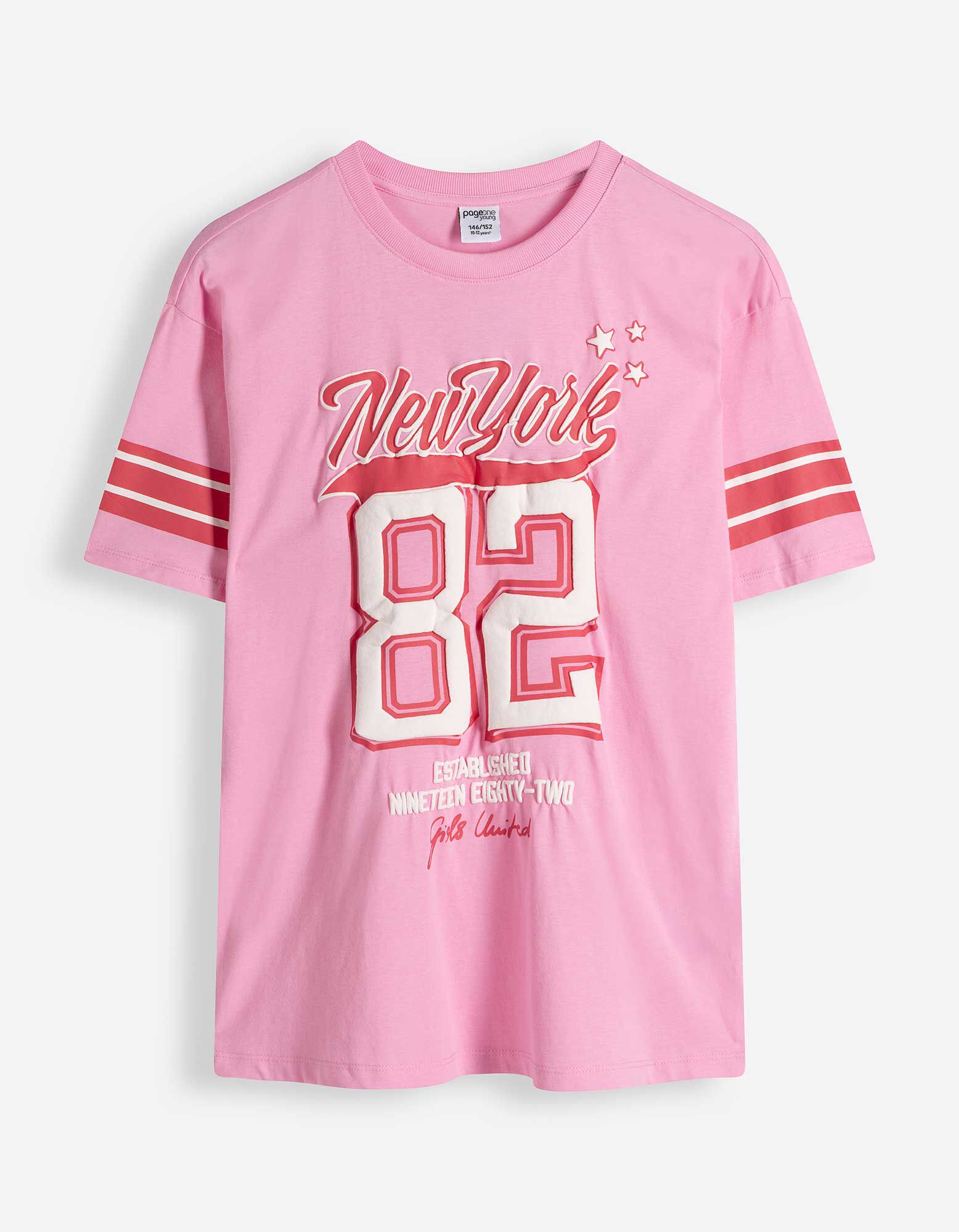 Majica kratkih rukava - Prednji tisak - Pink