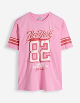 Majica kratkih rukava - Prednji tisak - Pink