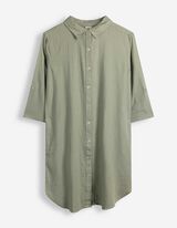 Kleid - Hemdkragen - Gr&uuml;n