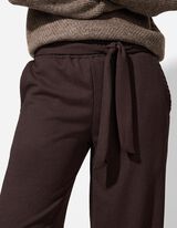 Hlače - Balonastega kroja - temno rjava