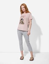 Majica kratkih rukava - Sjajni print - ljubicasta