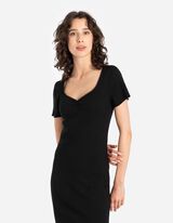 Dolga majica - Poudari postavo - crna