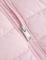 Lang vest - Capuchon met tunnelkoord - roze