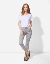 Capri hlače - efekti pranja - siva