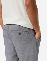 Short chino - Chin&eacute; - Bleu fonc&eacute;