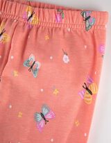 Legging - Elsz&oacute;rt nyomott minta - narancs